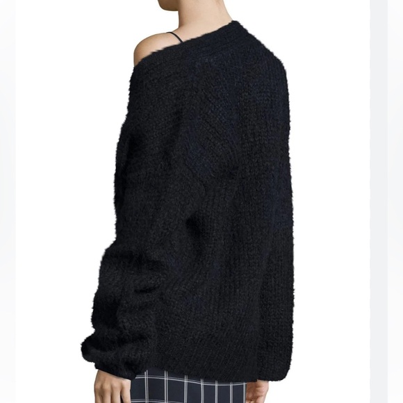 New ELIZABETH AND JAMES Wool chunky-knit cardigan - Picture 4 of 15